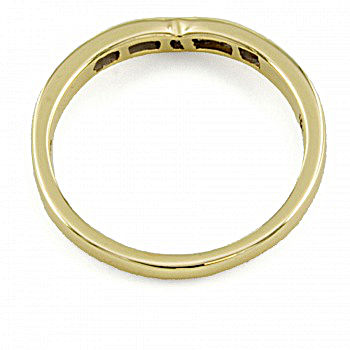 9ct gold Diamond half eternity Ring size O